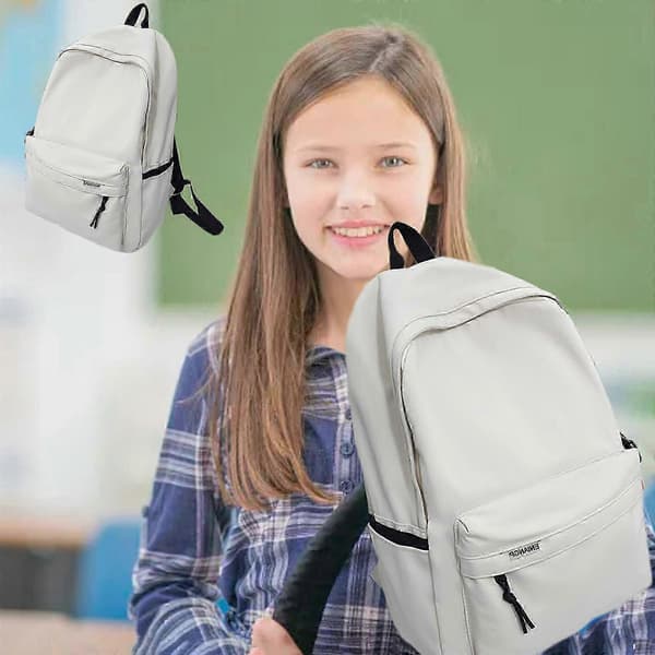 Ryggsäck Utomhusryggsäck Ryggsäck Stor Kapacitet Ryggsäck Studentryggsäck white