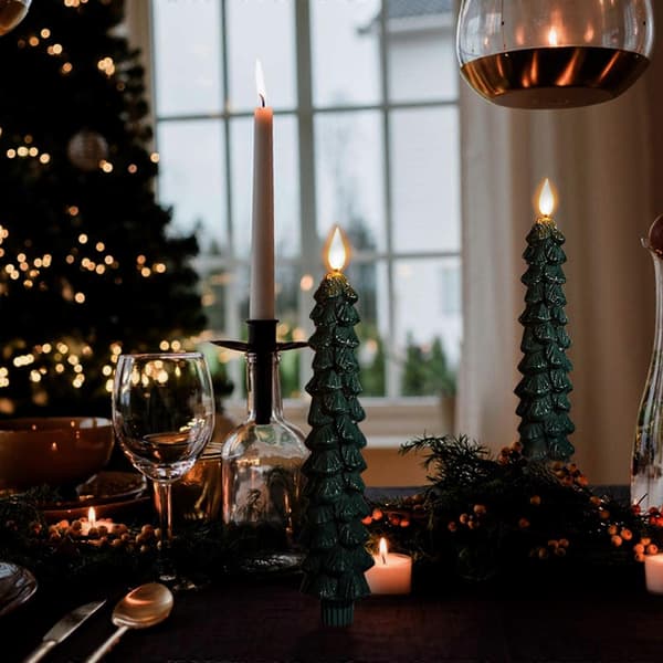 Juletrær Grønt Julelys Romdekorasjon Ornamenter Julepynt