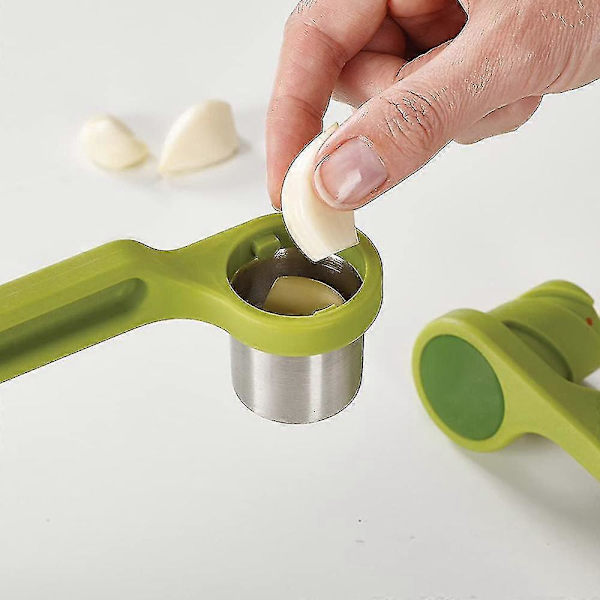 Ergonomisk Håndpresser til Hvidløg i Rustfrit Stål til Køkkenet