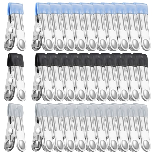 30Pcs Stainless Steel Clothes Pegs,Non-Slip Metal Laundry Pegs