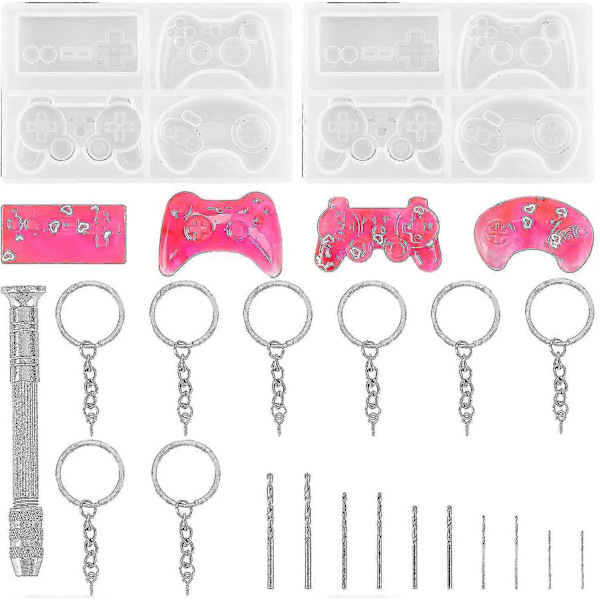 1 sæt Controller Silikone Resin Diy Sæt, Videokonsol Resin Med