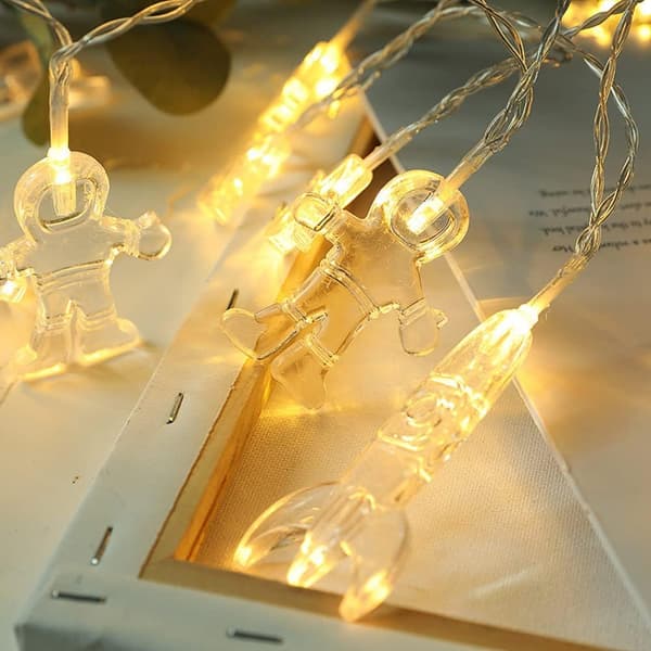 Barneeventyrlys, batteridrevne LED-eventyrlys for barnerom, 3M lysledning med 20 LED-er