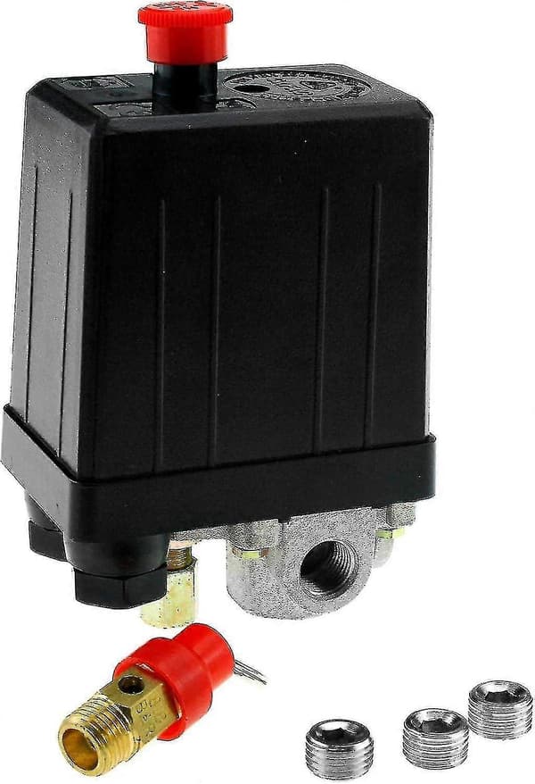Enfase luftkompressor trykkbryter (4 porter), 12 bar