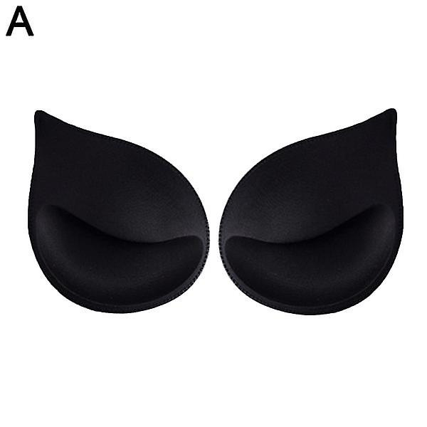 3 par bh-indlægspuder Push Up-indlæg Bh-kopper Udskiftning Bre nude One Size black