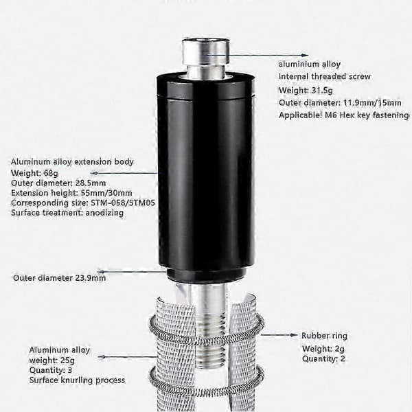 Styrhöjare Adapter i Aluminiumlegering för Mountainbikes