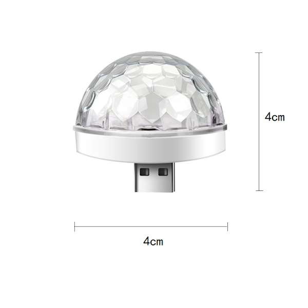 USB Mini Disco Lys, 3 Pakker, Lydaktiveret Festbelysning