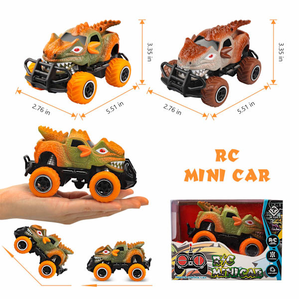 Dinosaurusleluauto RC-kuorma-auto, mittakaava 1/43