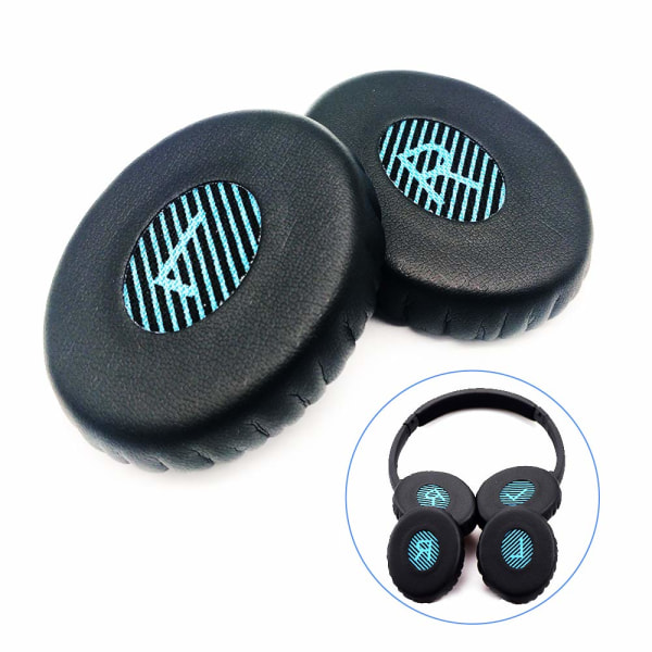 Ersättande öronkuddar i skumgummi som är kompatibla med Bose SoundLink On-Ear (OE), On-Ear 2 (OE2), OE2i och SoundTrue On-Ear (OE) hörlurar (svart)