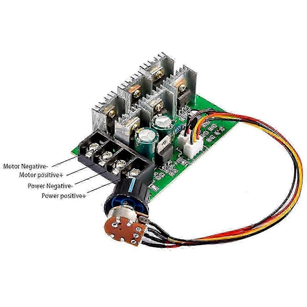 Motorhastighetsregulator 12v 24v 36v 48v Høyeffekts drivmodul Pwm Motorhastighetskontroller 40a Strømregulator