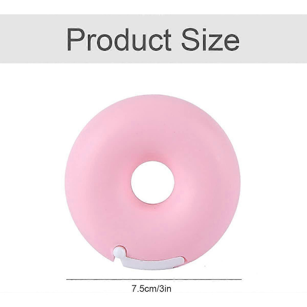 4-pakning Tape Dispenser - Mini Donut-formet Tapekuttertilbehør