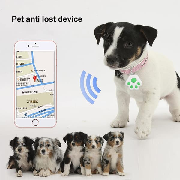 GPS-tracker til hund, kat, GPS-tracker til barn, ældre, nøglefinder, mini GPS-tracker-lokalisator til kæledyr, nøgler, pung, taske, børn (grøn)