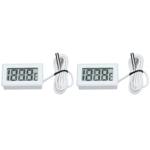 Elektronisk digitalt termometer 2 stk, 2s opdaterings-temperaturmåler med probe