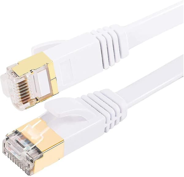 Cat7 Ethernet-kaapeli 30m Kategoria 7 Litteä Rj45 Nopea 10gbps Internet