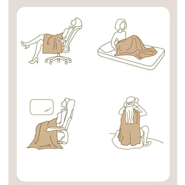 Plysch pläd för soffa 100x150 (gul)