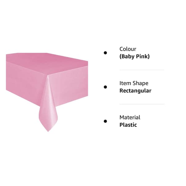 2 stk. Unik Festbordsdug, (Baby Pink)