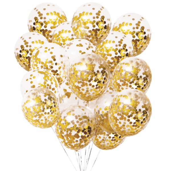 50 st guldkonfettiballonger latexballonger,guldkonfettiballonger 12 tums latexglitterballonger för födelsedagsfest bröllopsdekorationer