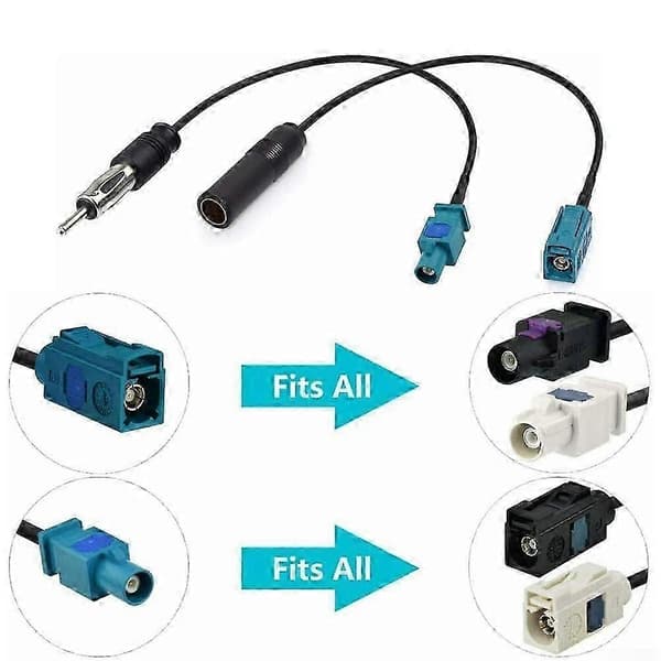Fakra Z til DIN-kabel Universal For Bingfu For DAB Bilradio