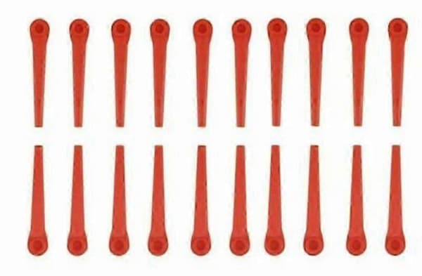 100x Plastblader Erstatningsblader For Gardena Gress Trimmer Easycut Li-18/23r (100 stk)