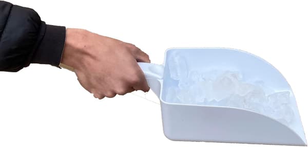 Stor Plast Isskopa/Skyffel Idealisk för Ismaskiner, Ishinkar i Kök eller för Djurfoder (1 Skopa)