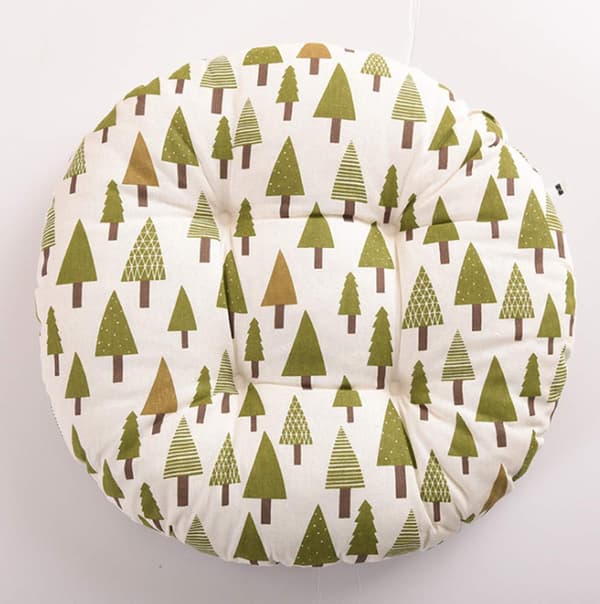 Vadderad kuddstol Sittdynor Stolsdynor Rund matsal kök kontor Sittdynor 40cm (träd-SD)