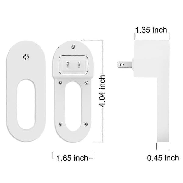 Automatisk LED-nattlampe med skumringssensor, veggplugg, EU-plugg