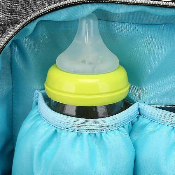 20l Udendørs Rejse Usb Mor Rygsæk Vandtæt Multifunktionel Baby Ble Taske Sort