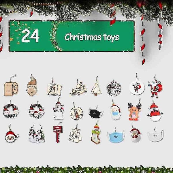 Jule Blind Box Julekalender 24 Vedhæng Julegaveæske @bugu
