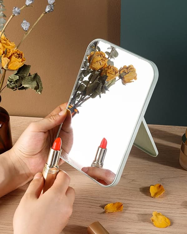 Spejl Super HD Bordplade Spejl Sammenklappelig Beslag Håndfri, Blå