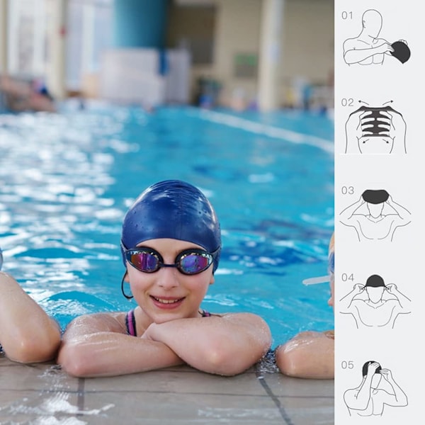Lasten uimalakki 100% silikonista uimalakit pojille ja tytöille