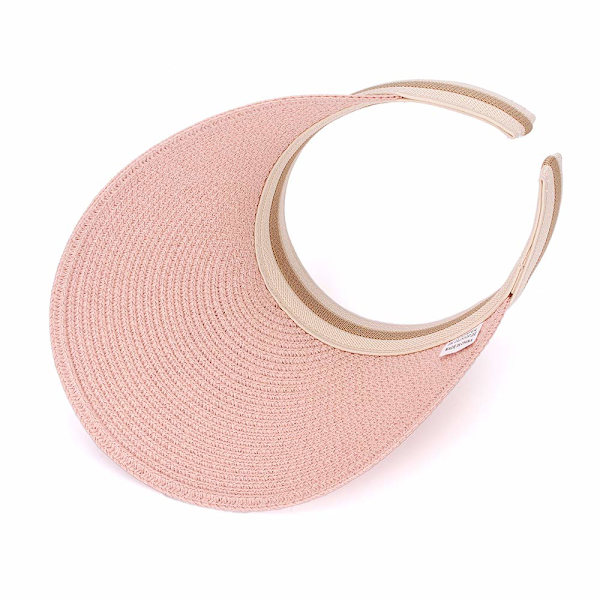 Kvinners Store Bredde Strand Halm Golf Solhatt Sommer Cap