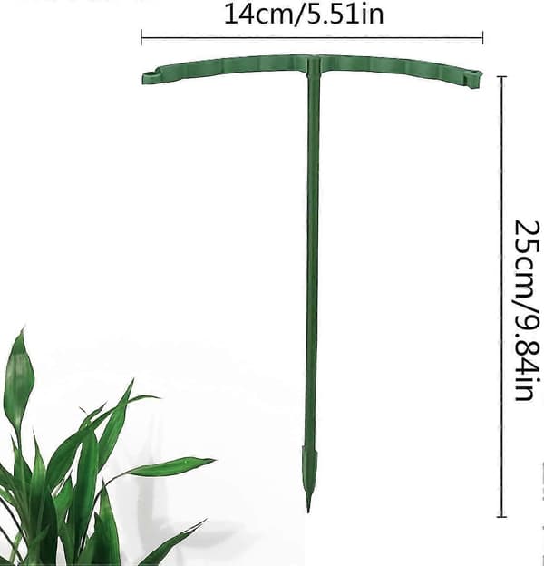 Bågformade växtstöd i plast, växtstöd, halvcirkelformade växtstöd 25cm 6st Starlight