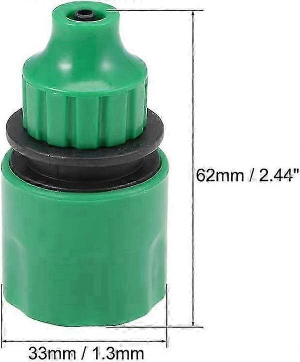 Hurtigkobling slangeadapter fitting 4 mm indvendig diameter slange til havevandingssystem 5 stk