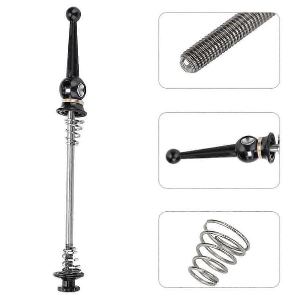 Mountainbike Hjulspyd 100mm Sort Titanium Legering Quick Release