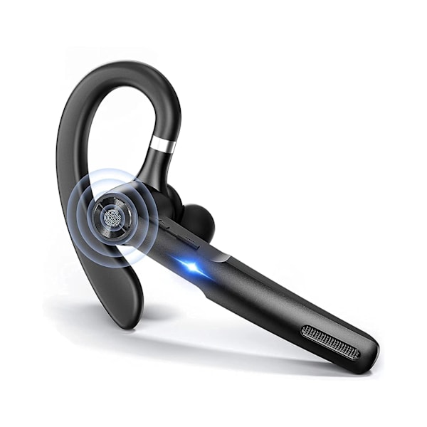 Bluetooth-headset for håndfri samtaler, trådløst headset med én ørepropp, vanntett Bluetooth-ørepropp