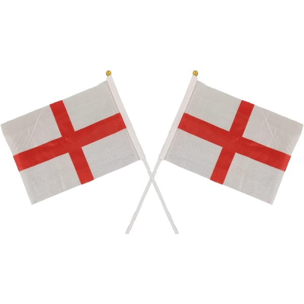 Pakke med 25 St George Flag England Hånd viftende stoff