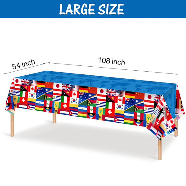 Internationell flaggbordsduk 108 x 54 tum (6)