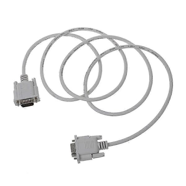 VGA DB15 Hane Till RS232 DB9 Stift Hane Adapterkabel / Videografisk Förlängningskabel (Vit, 1.5M)
