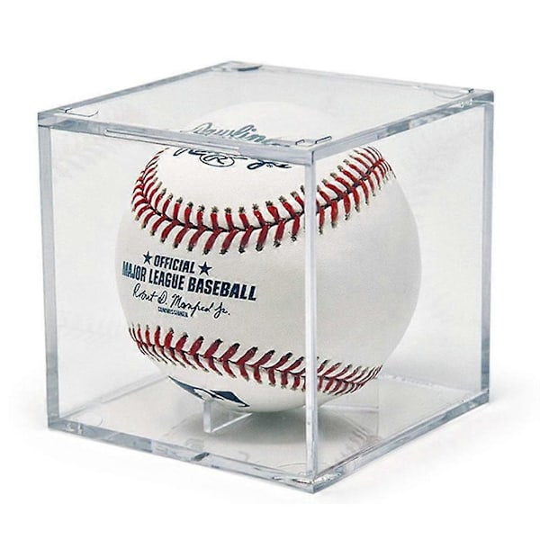 Akryl Baseball Display Box Tennisboll Transparent Case för Souvenir Förvaring Boxhållare UV-skydd Dammsäker