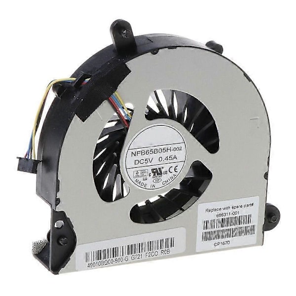 CPU Køleventilator til HP Elitebook 8560p 8570p 8560 8560B Laptop Køleventilator