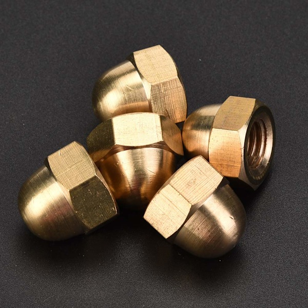 Messing Hex Cap Nut Sæt Messing Acorn Nut Kit Dome Head Cap Hex Møtrikker Sæt Køretøj Fasteners m3-m12 Fix Dæk (M12)