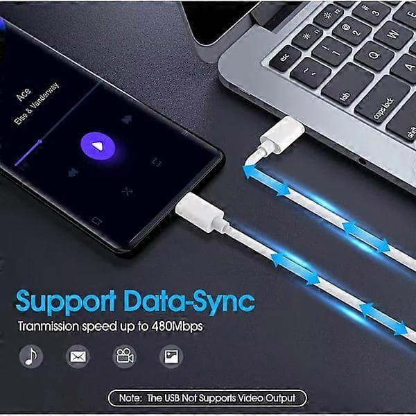 2-pak kompatibel med iPhone 15 / kompatibel med iPhone 16 oplader - USB-C til USB-C kabel