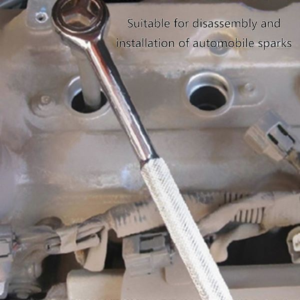 Svingbart magnetisk tennpluggnøkkelsett 3/8\" Drive Super Long Socket Set Cr-V stål