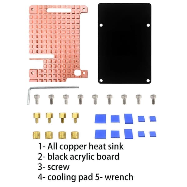 Køleplade Varmeafledning Termisk Kølepude Til Raspberry Pi 4b Radiatorsæt