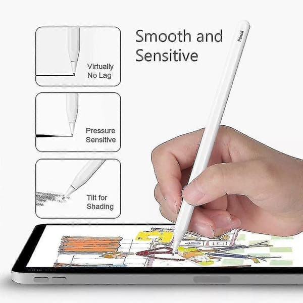 M3 Lang Metall Pennspiss For Apple Pencil 1, 2