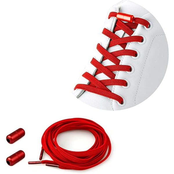 Ingen binde elastiske snørebånd-stræksnørebånd med metalspænder