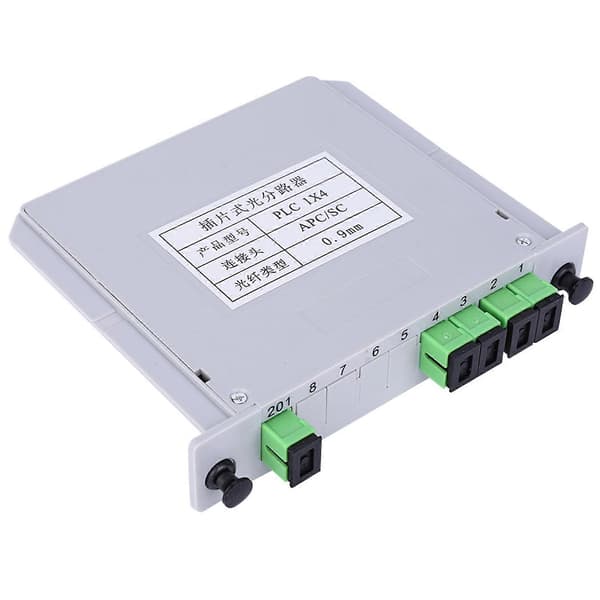 Optinen jakaja SC APC Single Mode PLC kuitujakajamoduuli 1X4 Blade