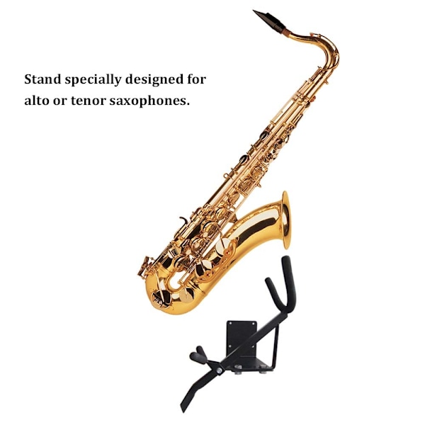 Väggmonterat alt- och tenorsaxofonstativ