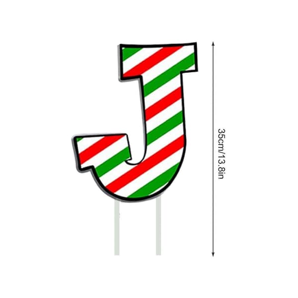 Sett med 6 julehageskilt, juledekor