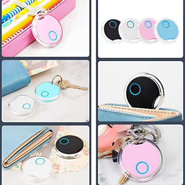 Smart Tracker Bluetooth Nøglefinder, Nøglelokaliseringsenhed med APP-kontrol, Op til 20 meter Kompatibel med iOS Android til nøgler, kæledyr, telefon, tegnebog, sort