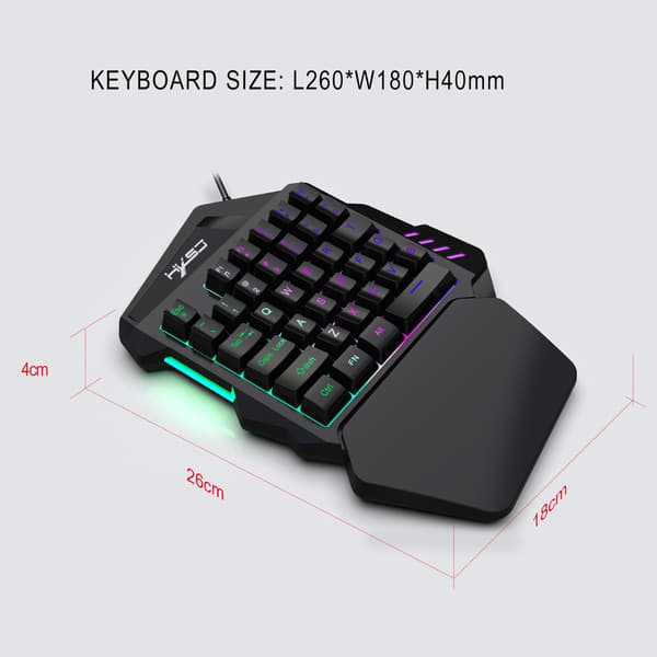 Tastatur- og musekomboadaptersett for PS4 / Switch/Xbox One, IFYOO KMAX2 Plus spillkonsollkonverter kompatibel med Fortnitee/PUBGG B